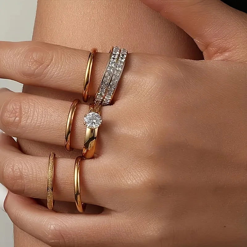 Regal Brilliance Ring Set ✨