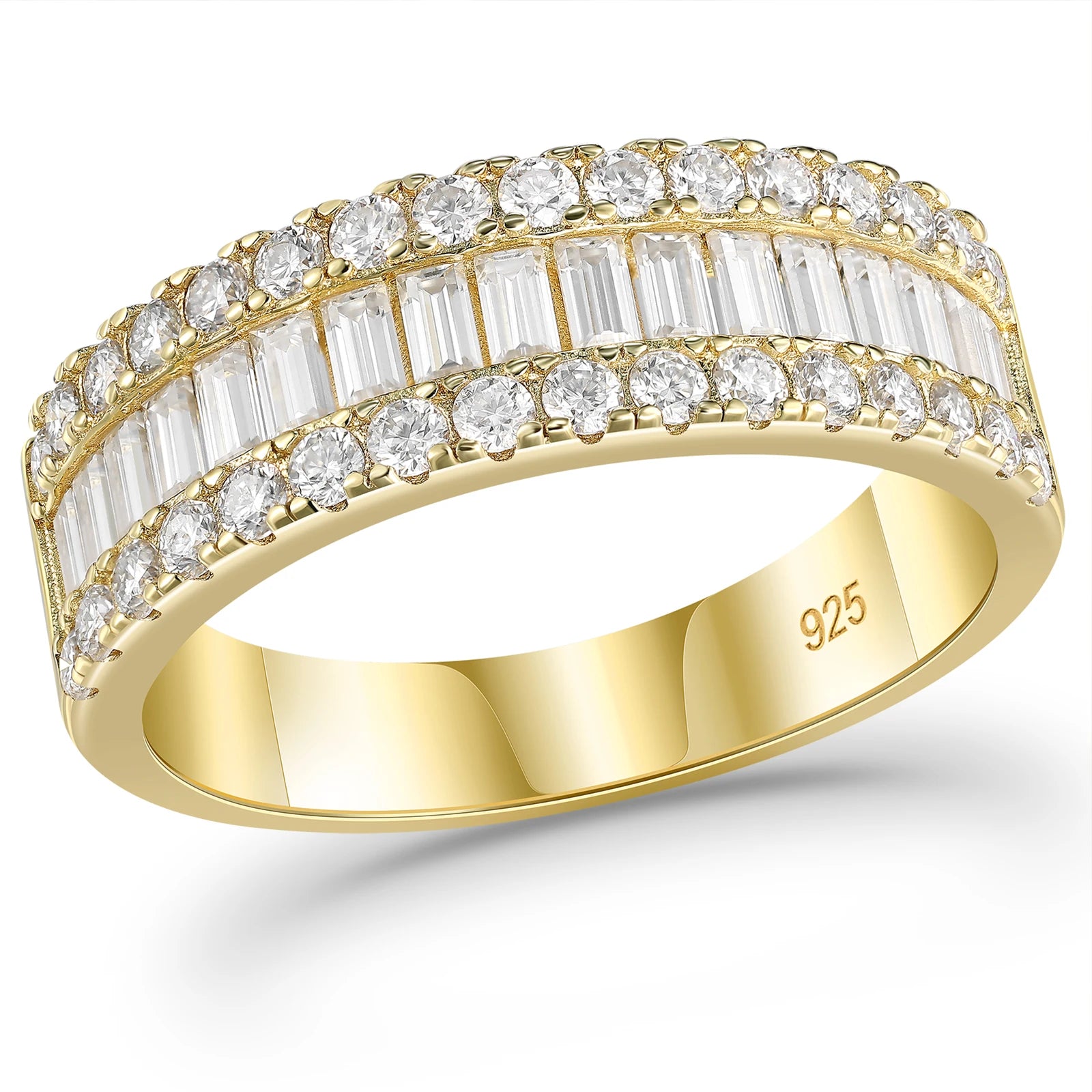 Elysian Baguette Ring – Sterling Silver S925