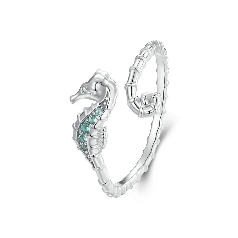 Arctic Glow Ring Set ✨ 925 sterling silver