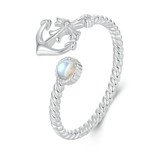 Arctic Glow Ring Set ✨ 925 sterling silver