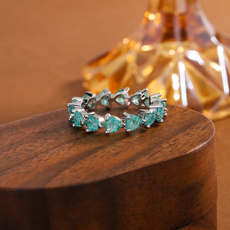 Elegance Emerald Grace Ring ✨ ✨ 925 sterling silver