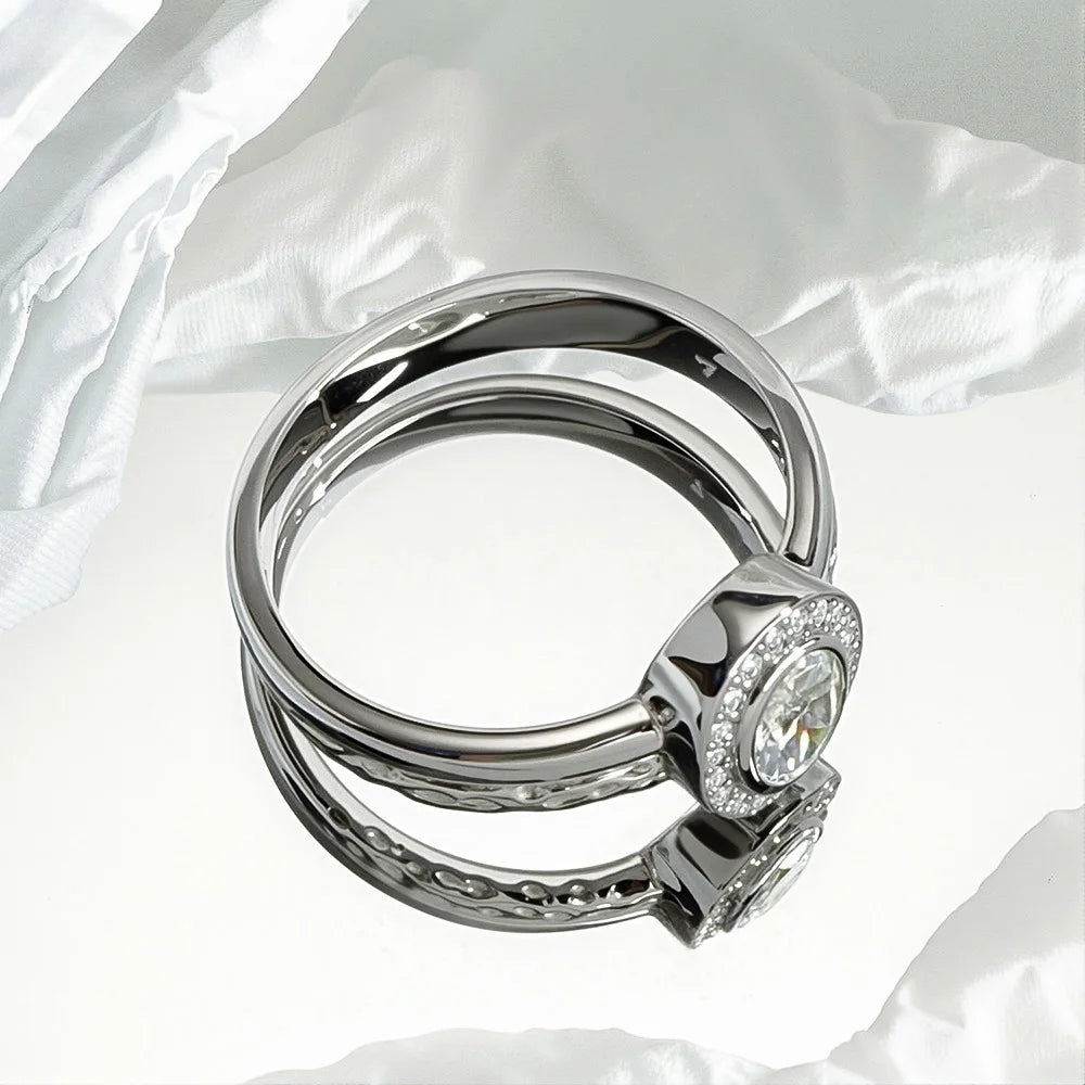 Halo Elegance Ring in S925