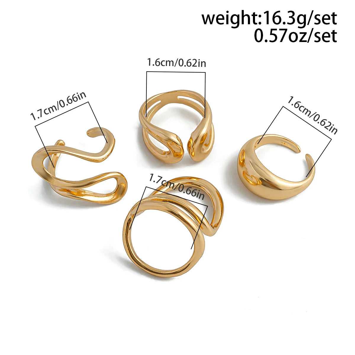 Fluid Elegance Ring Set ✨
