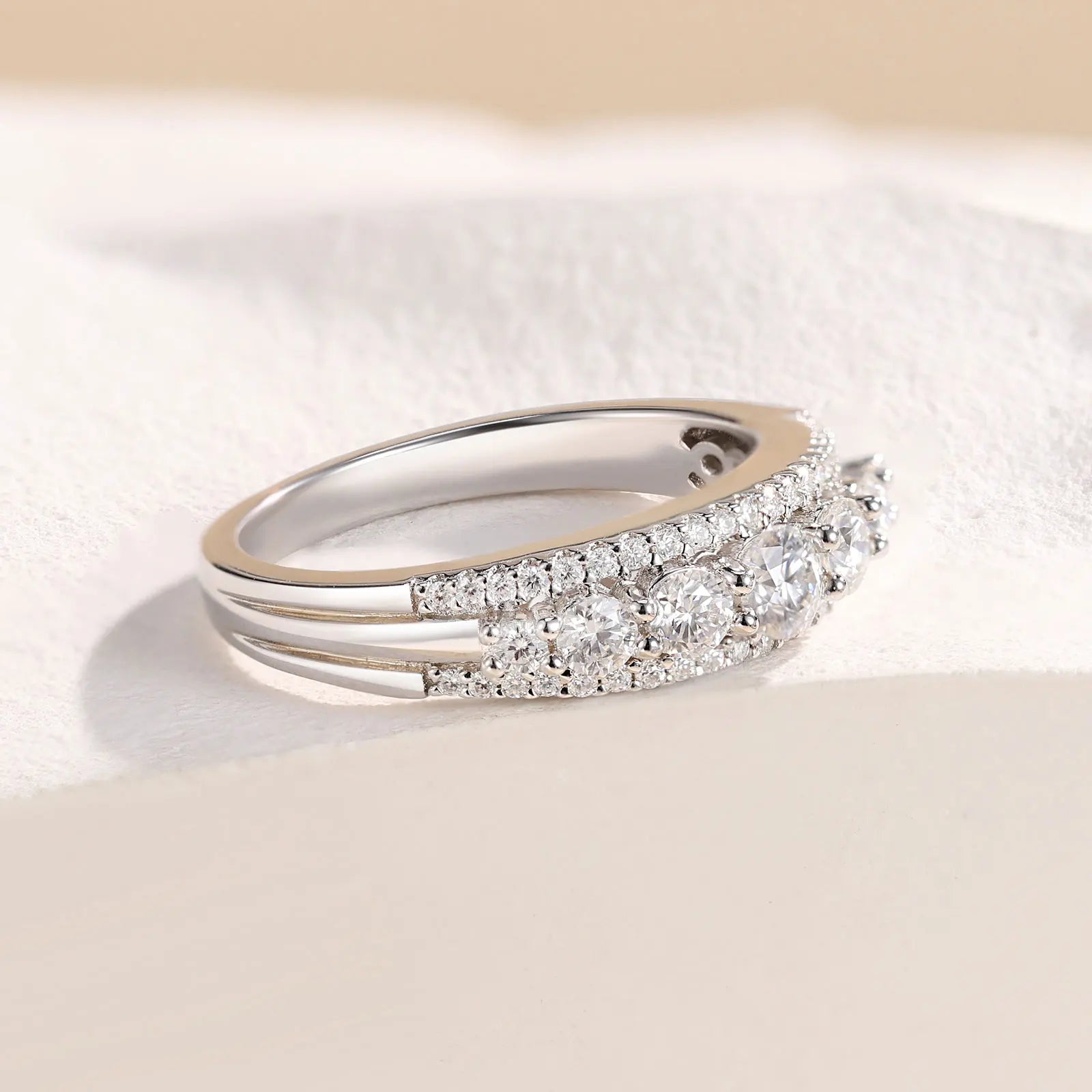 Aurielle Trinity Ring – Sterling Silver S925